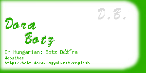 dora botz business card